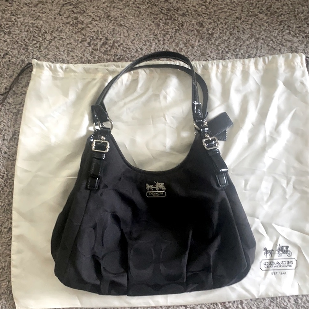 Coach Madison Black Signature Tote 18762